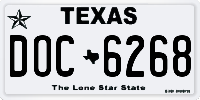 TX license plate DOC6268
