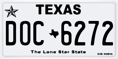 TX license plate DOC6272