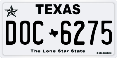 TX license plate DOC6275
