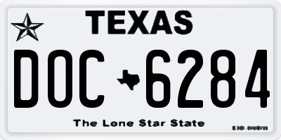 TX license plate DOC6284