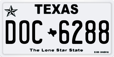 TX license plate DOC6288