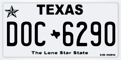 TX license plate DOC6290