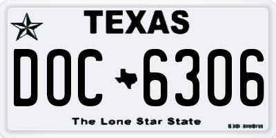 TX license plate DOC6306