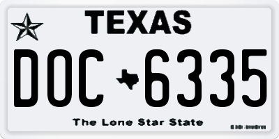 TX license plate DOC6335