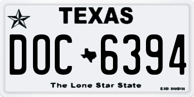 TX license plate DOC6394