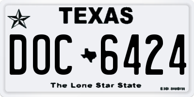 TX license plate DOC6424