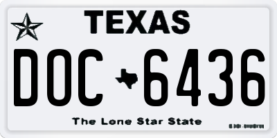 TX license plate DOC6436