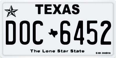 TX license plate DOC6452