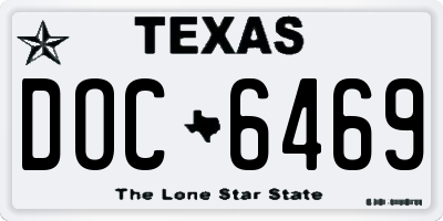 TX license plate DOC6469
