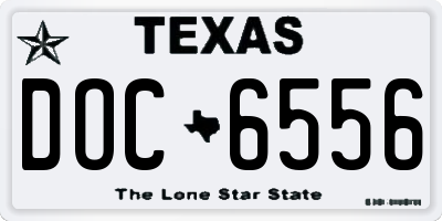 TX license plate DOC6556