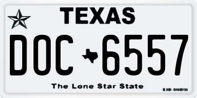 TX license plate DOC6557