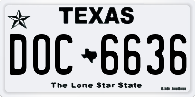 TX license plate DOC6636