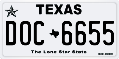 TX license plate DOC6655