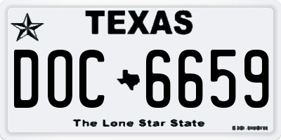 TX license plate DOC6659