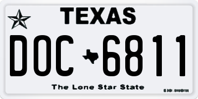 TX license plate DOC6811