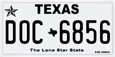 TX license plate DOC6856