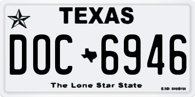TX license plate DOC6946