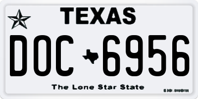 TX license plate DOC6956