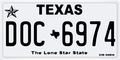 TX license plate DOC6974