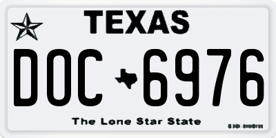 TX license plate DOC6976