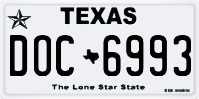 TX license plate DOC6993