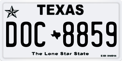 TX license plate DOC8859