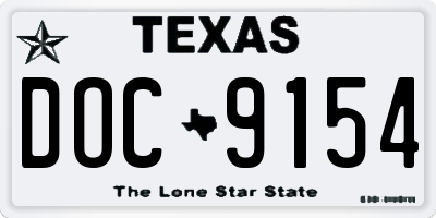 TX license plate DOC9154