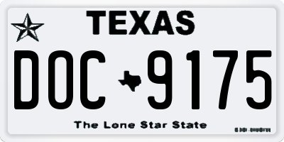TX license plate DOC9175