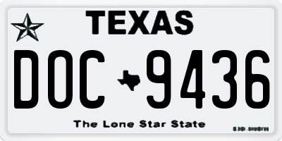 TX license plate DOC9436