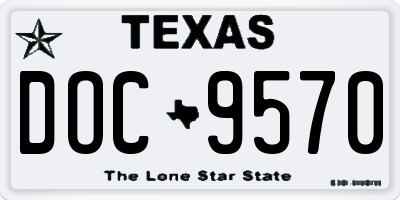 TX license plate DOC9570
