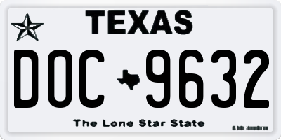 TX license plate DOC9632