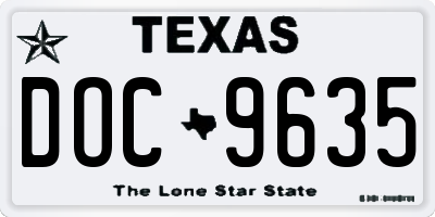 TX license plate DOC9635
