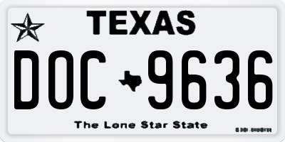 TX license plate DOC9636