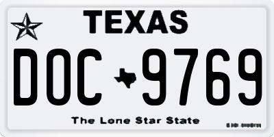 TX license plate DOC9769
