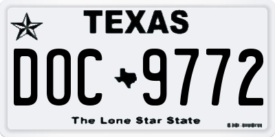 TX license plate DOC9772