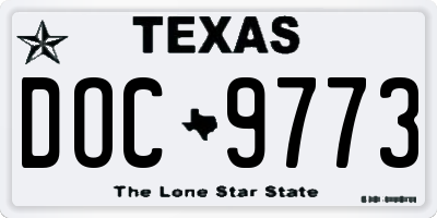 TX license plate DOC9773
