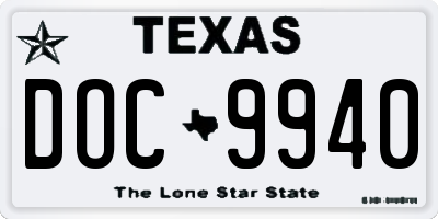 TX license plate DOC9940