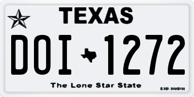 TX license plate DOI1272