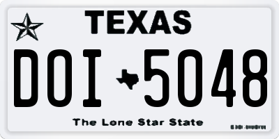 TX license plate DOI5048