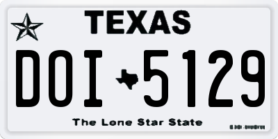 TX license plate DOI5129