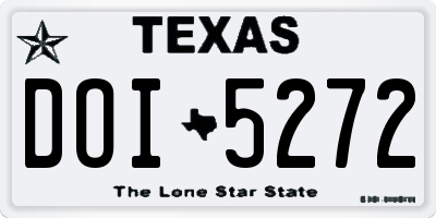 TX license plate DOI5272
