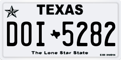 TX license plate DOI5282