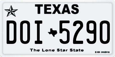 TX license plate DOI5290