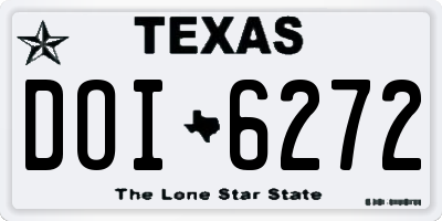 TX license plate DOI6272