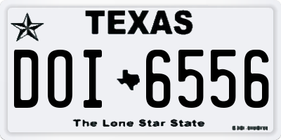 TX license plate DOI6556