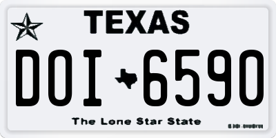 TX license plate DOI6590
