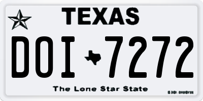 TX license plate DOI7272