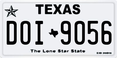 TX license plate DOI9056