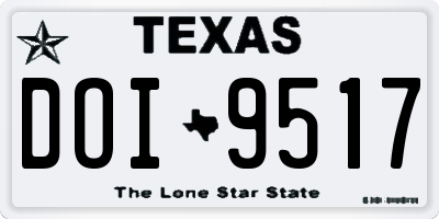 TX license plate DOI9517