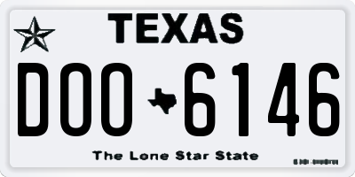 TX license plate DOO6146